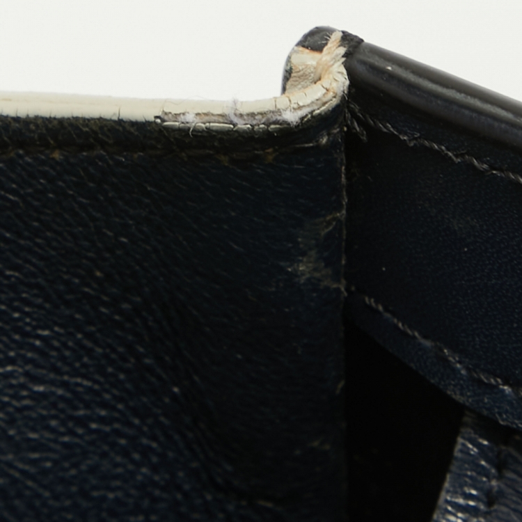Pre Owned Celine Tri Color Leather Micro Luggage Tote