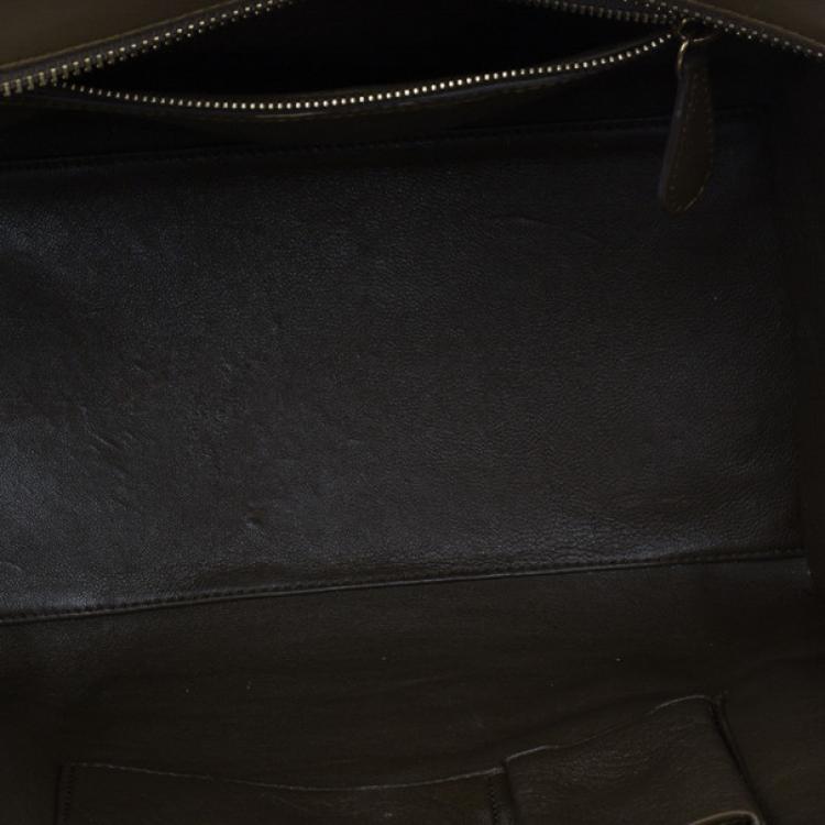 Pre Owned Celine Tricolor Leather Mini Luggage Tote