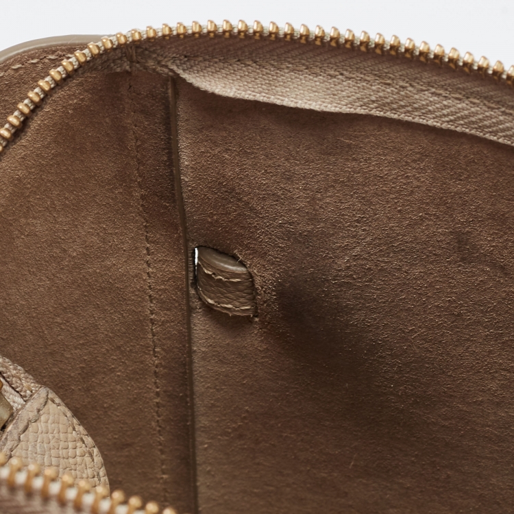Pre Owned Celine Beige Leather Nano Belt Top Handle Bag