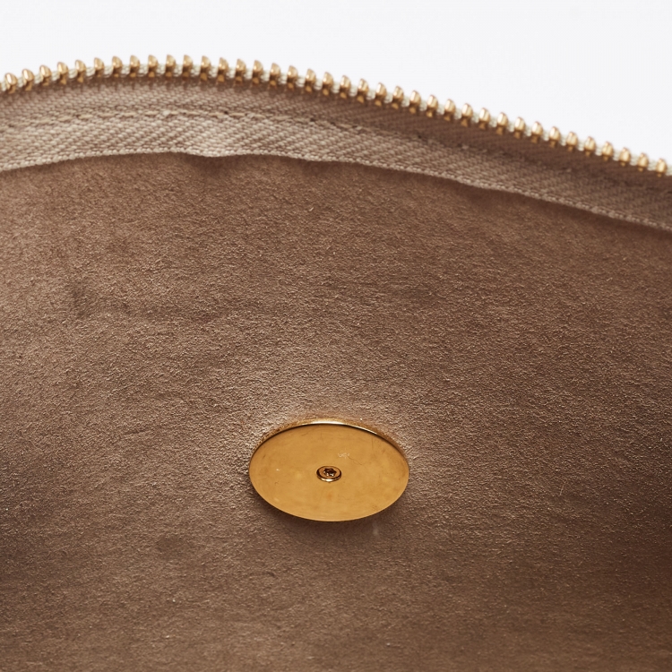 Pre Owned Celine Beige Leather Nano Belt Top Handle Bag