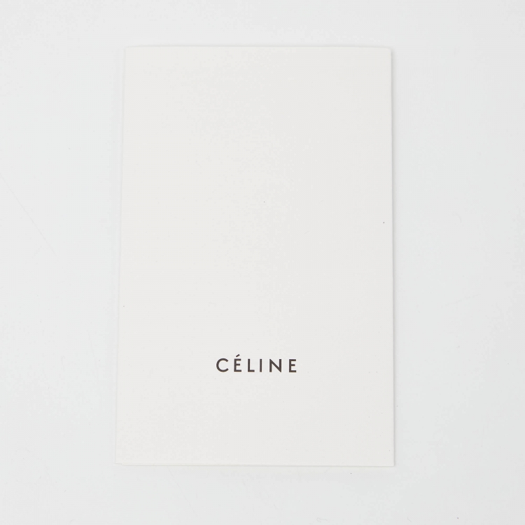 Pre Owned Celine Red Leather Zip Around Wallet 