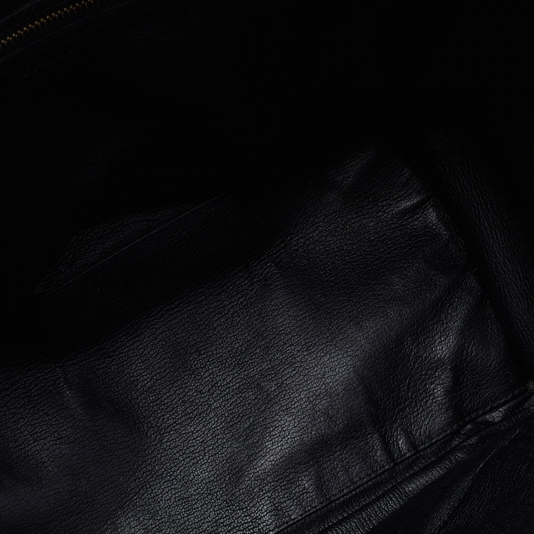 Pre Owned Celine Black Leather Mini Luggage Tote