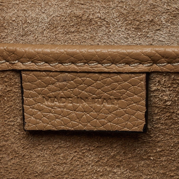 Pre Owned Céline Beige Leather Nano Luggage Tote