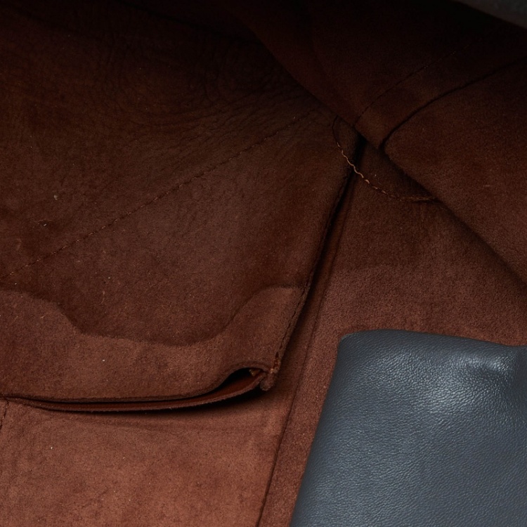 Pre Owned Celine Grey/Brown Leather Horizontal Cabas Tote