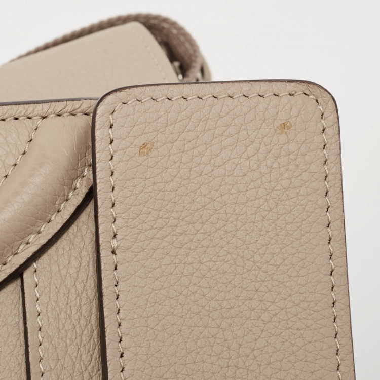 Pre Owned Celine Dune Leather Micro Luggage Tote