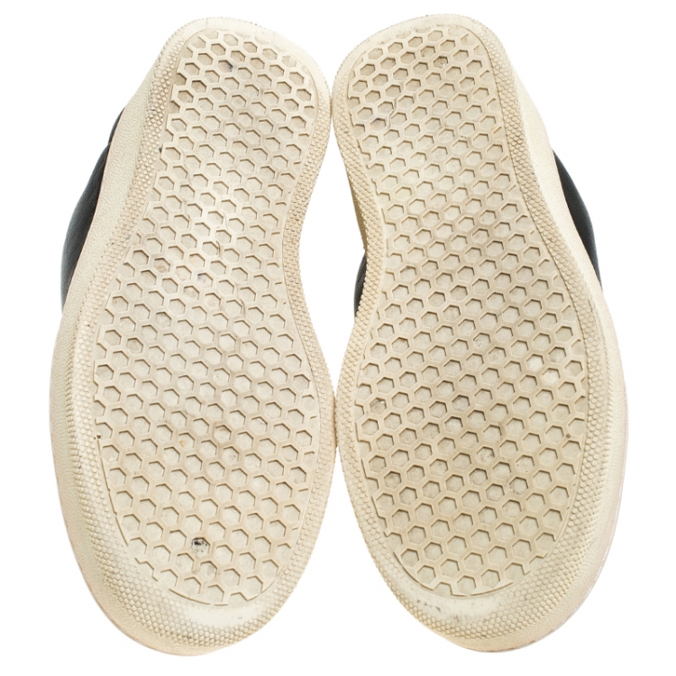 Pre Owned Celine Black Leather Slip On Sneakers Size 36
