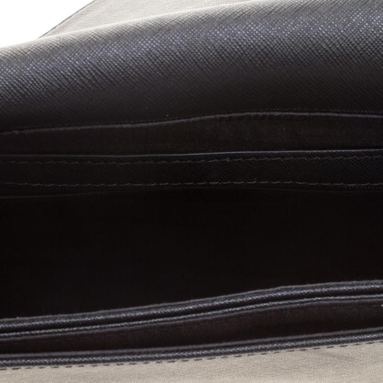 Pre Owned Cerruti 1881 Black Leather Cerrutis Shoulder Bag