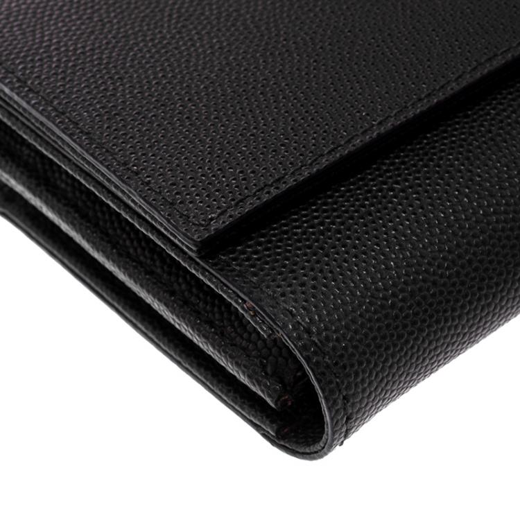 Pre Owned Cerruti 1881 Black Leather Cerrutis Continental Wallet