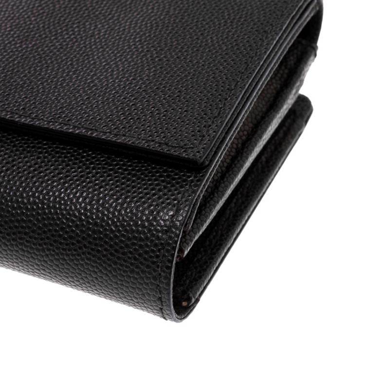 Pre Owned Cerruti 1881 Black Leather Cerrutis Continental Wallet