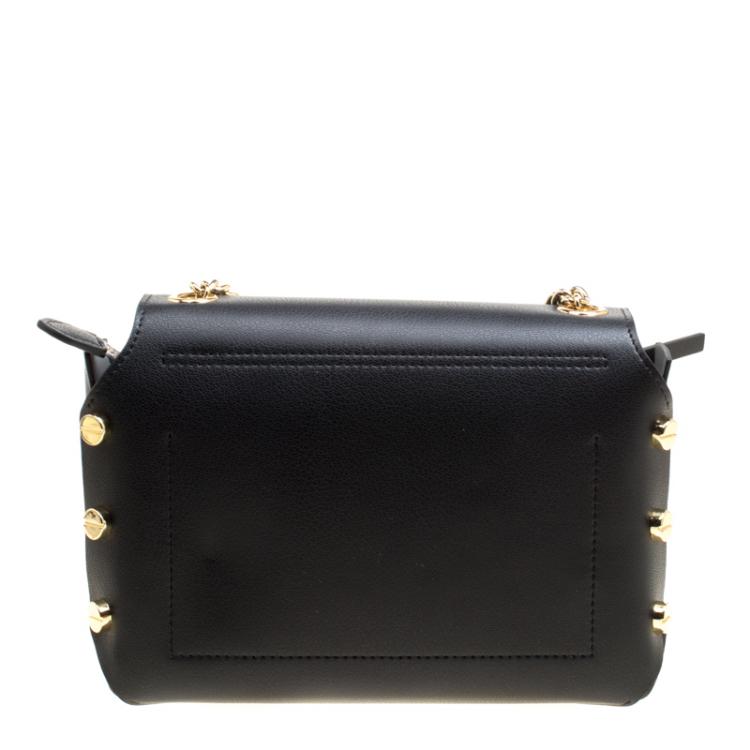 Pre Owned Cerruti 1881 Black Leather Marina Shoulder Bag