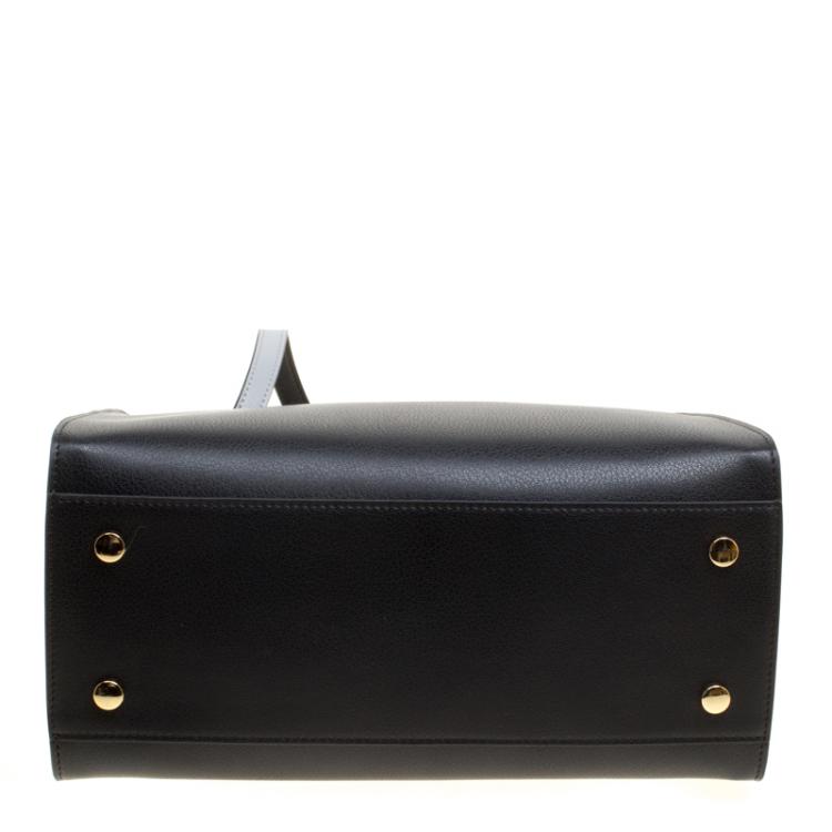 Pre Owned Cerruti 1881 Black Leather Nicole Top Handle Bag