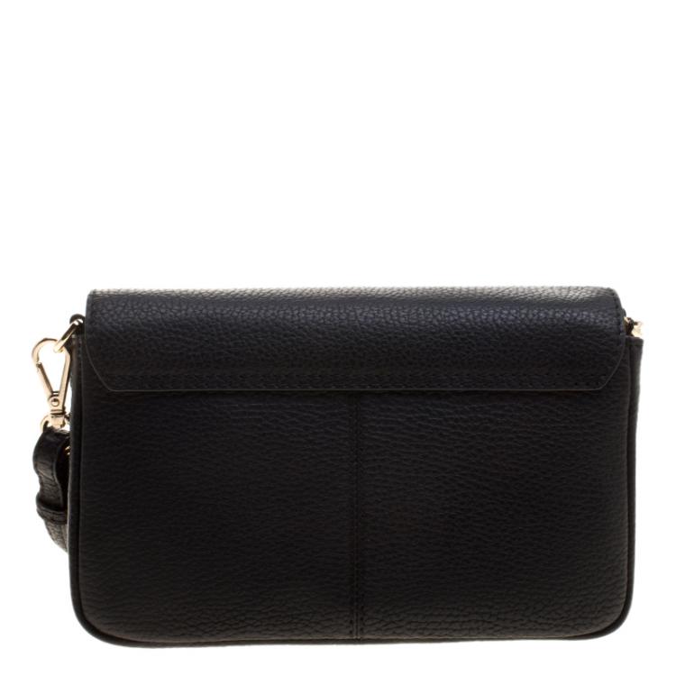 Pre Owned Cerruti 1881 Black Leather Shoulder Bag