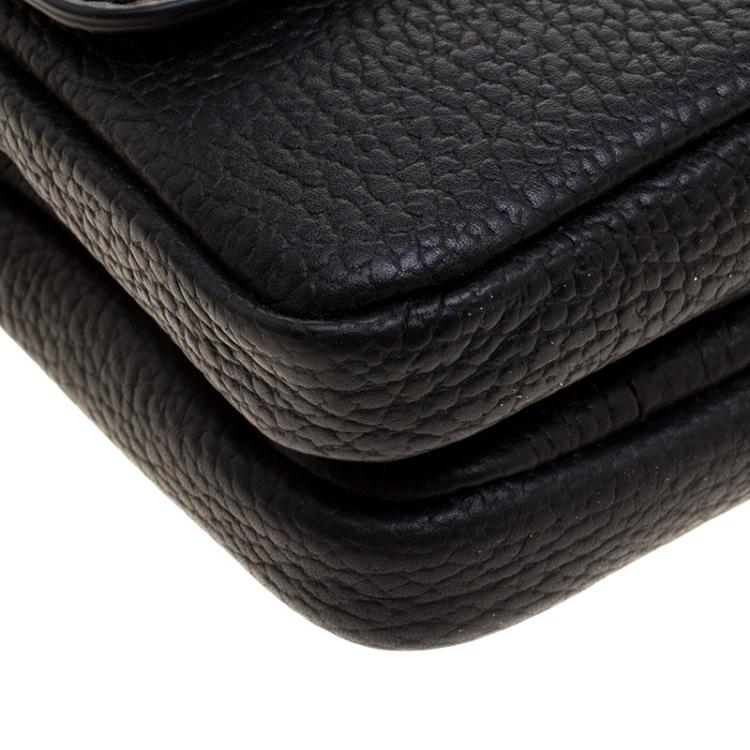 Pre Owned Cerruti 1881 Black Leather Shoulder Bag