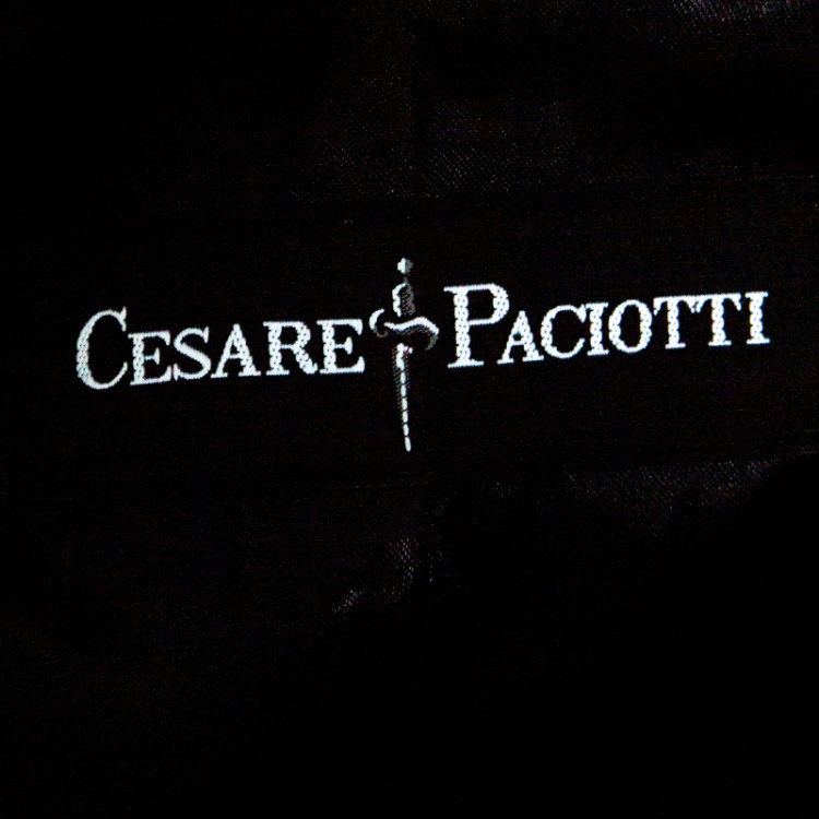 Pre Owned Cesare Paciotti Black Dagger Zip Detail Short Sleeve Leather Dress S