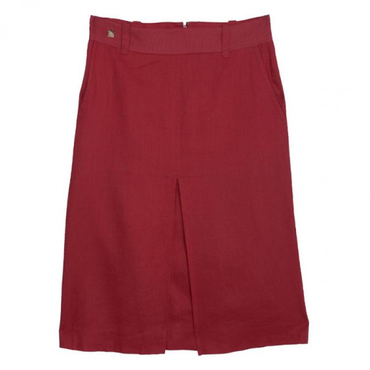 مملوكة مسبقًا CH Carolina Herrera Linen Skirt Suit M