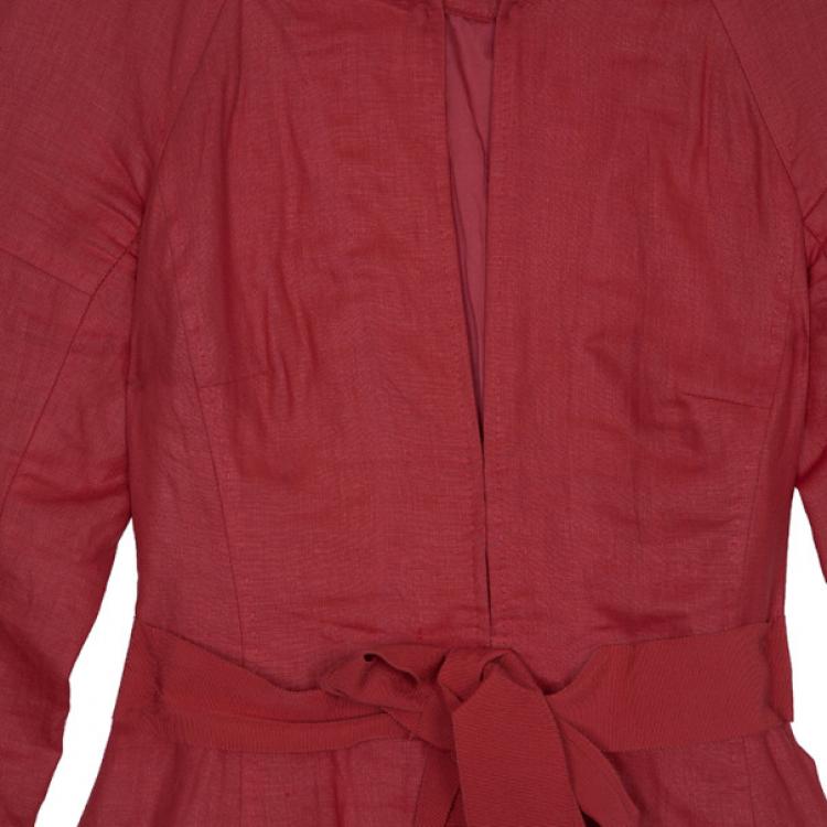 مملوكة مسبقًا CH Carolina Herrera Linen Skirt Suit M