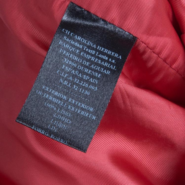 مملوكة مسبقًا CH Carolina Herrera Linen Skirt Suit M