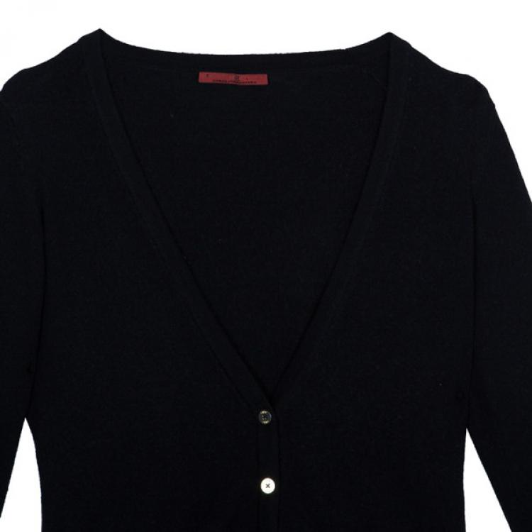 Pre Owned CH Carolina Herrera Black Cardigan S