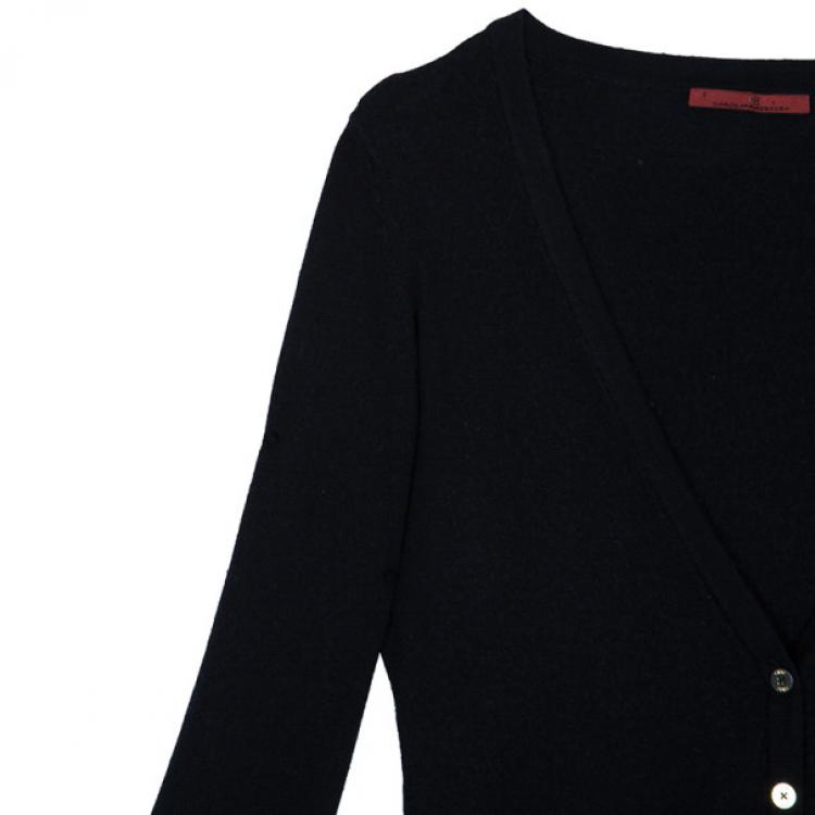 Pre Owned CH Carolina Herrera Black Cardigan S