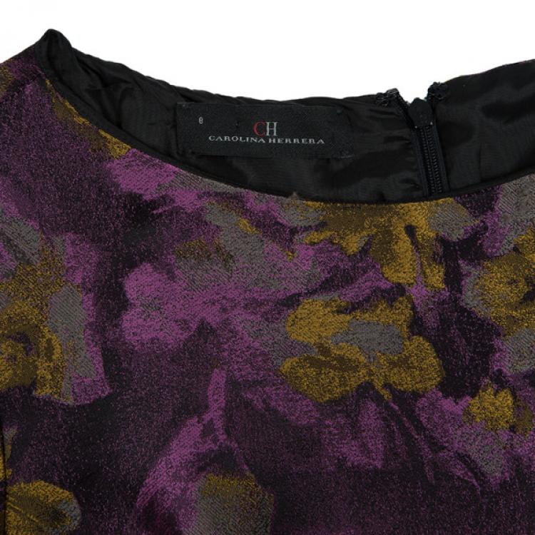 Pre Owned CH Carolina Herrera Floral Printed Dress M