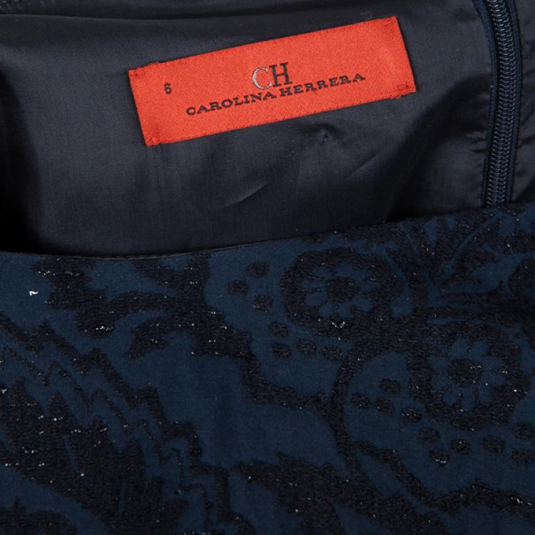 Pre Owned CH Carolina Herrera Brocade Dress M