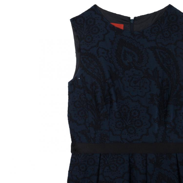 Pre Owned CH Carolina Herrera Brocade Dress M