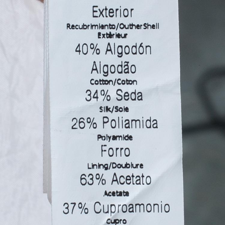 Pre Owned CH Carolina Herrera Pink Printed Sheath Dress M