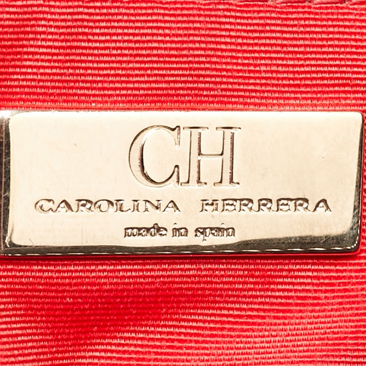 Pre Owned CH Carolina Herrera Black Leather Matteo Tote