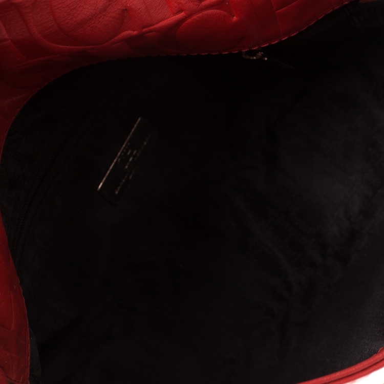 مملوكة مسبقًا CH Carolina Herrera Red Leather Crossbody Bag