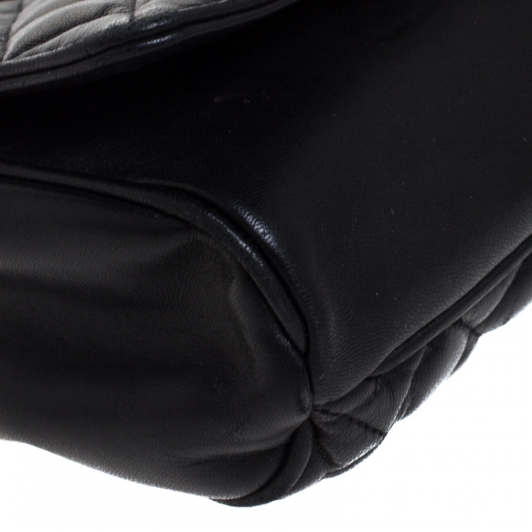 مملوكة مسبقًا Carolina Herrera Black Quilted Leather Tassel Shoulder Bag