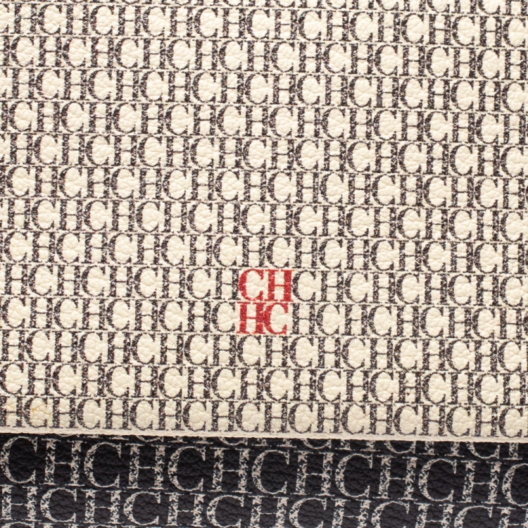 مملوكة مسبقًا Carolina Herrera Multicolor Monogram Coated Canvas and Leather Crossbody Bag