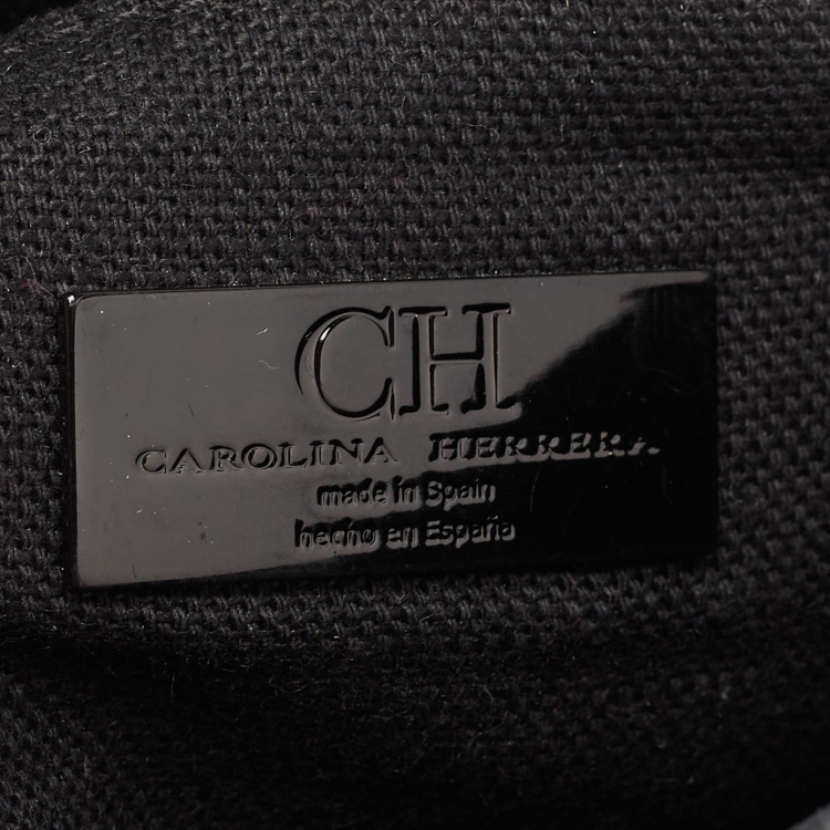 Pre Owned CH Carolina Herrera Black Quilted Leather Shoulder Bag