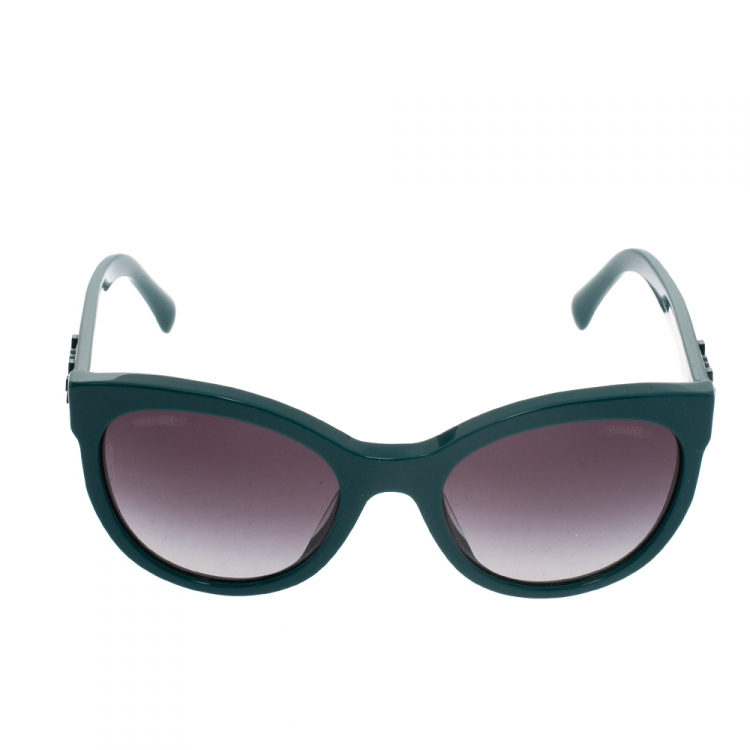 Chanel Dark Green Gradient 5315-A Wayfarer Sunglasses Chanel