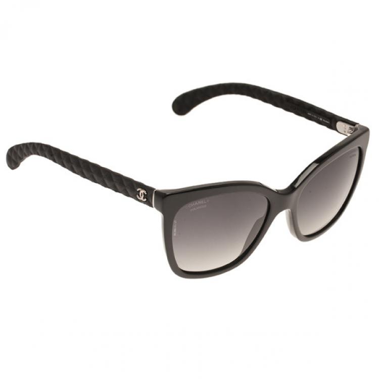 Chanel Black Cat Eye 5288 Polarised Sunglasses Chanel