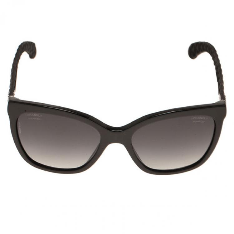 halvt Træde tilbage Rød Chanel Black Cat Eye 5288 Polarised Sunglasses Chanel | TLC