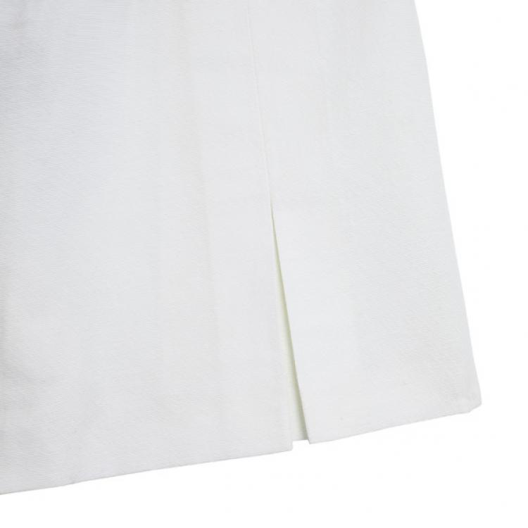 Pre Owned Chanel High Waist Pleated Shorts M