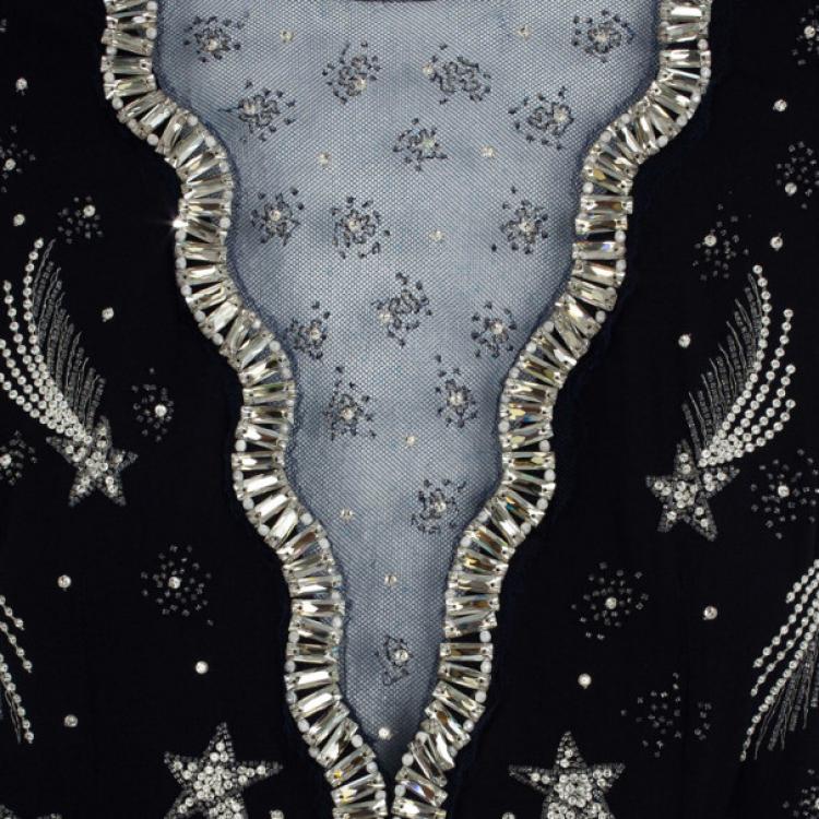 Pre Owned Chanel Cruise 2012 Star Cocktail Dress L