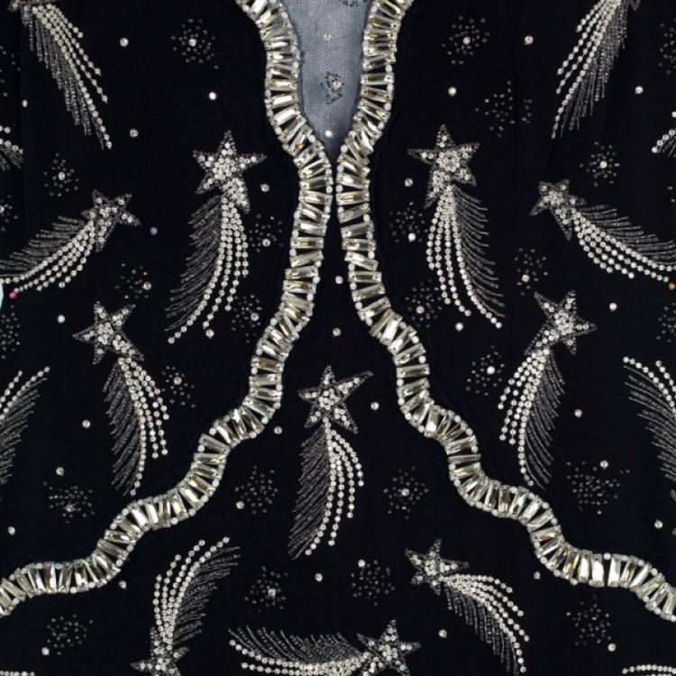 Pre Owned Chanel Cruise 2012 Star Cocktail Dress L