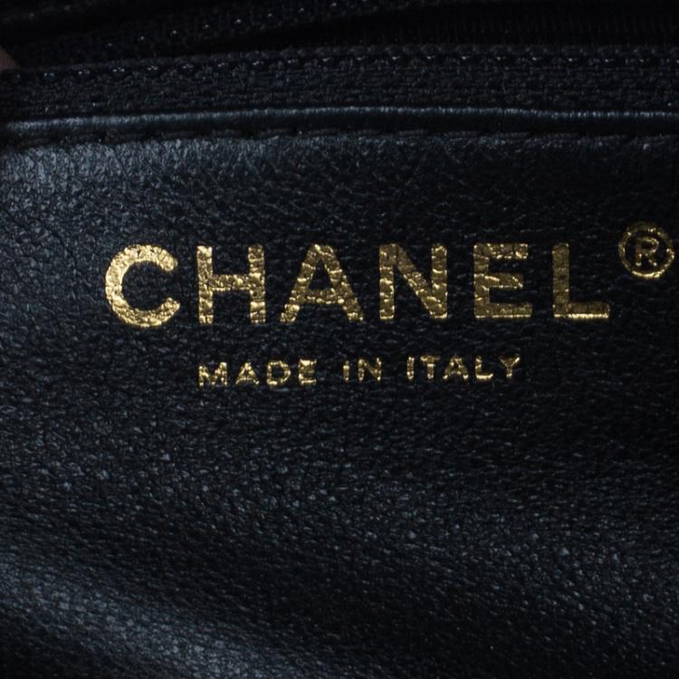 Pre Owned Chanel Black Leather Small Reissue Camera Bag