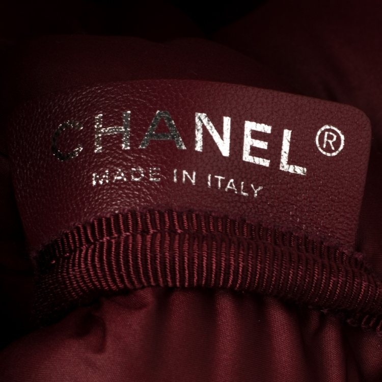 Pre Owned Chanel Black Quilted Leather Chesterfield Backpack