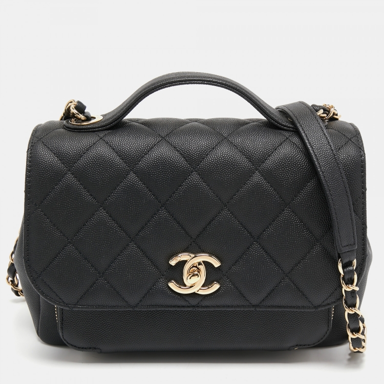 Chanel Blue Caviar Leather Coco Top Handle Small Bag Chanel | The Luxury  Closet