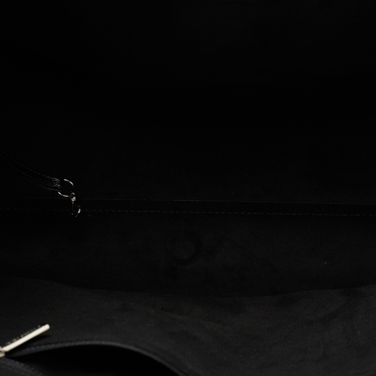 Pre Owned Chanel Black Caviar Studded Leather Large Deauville Shopping Tote