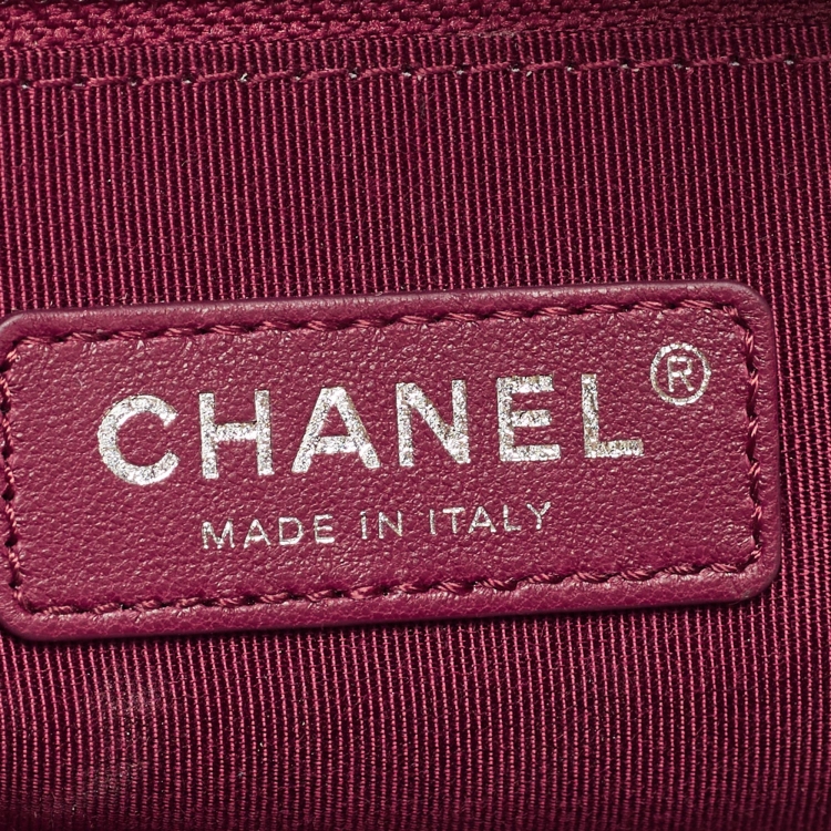 Pre Owned Chanel Gold Ombre Quilted Leather Large Gabrielle Hobo 