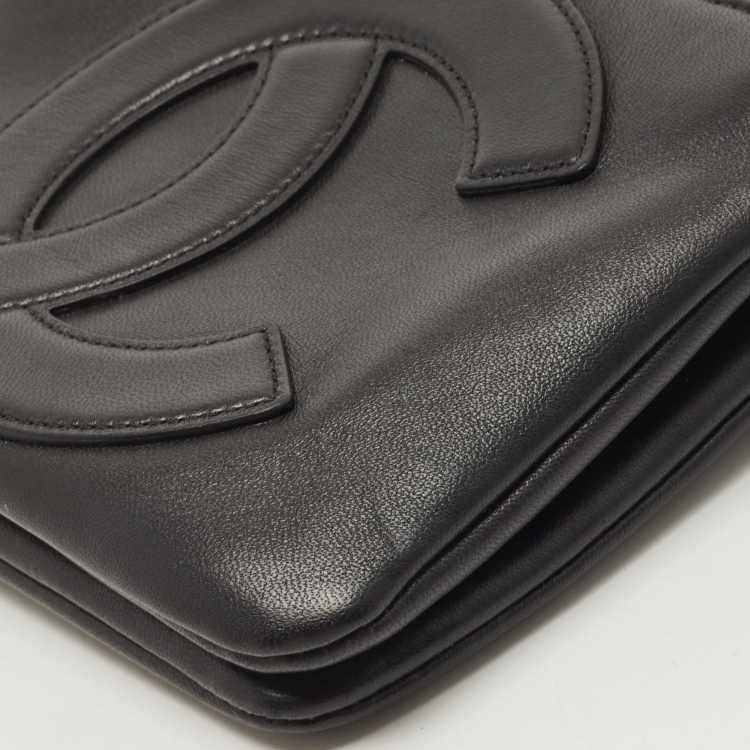 Pre Owned Chanel Black Leather CC Mania Double Zip Waist Belt Bag