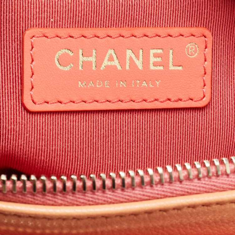 Pre Owned Chanel Mulicolor Quilted Leather CC Double Zip Waist Bag