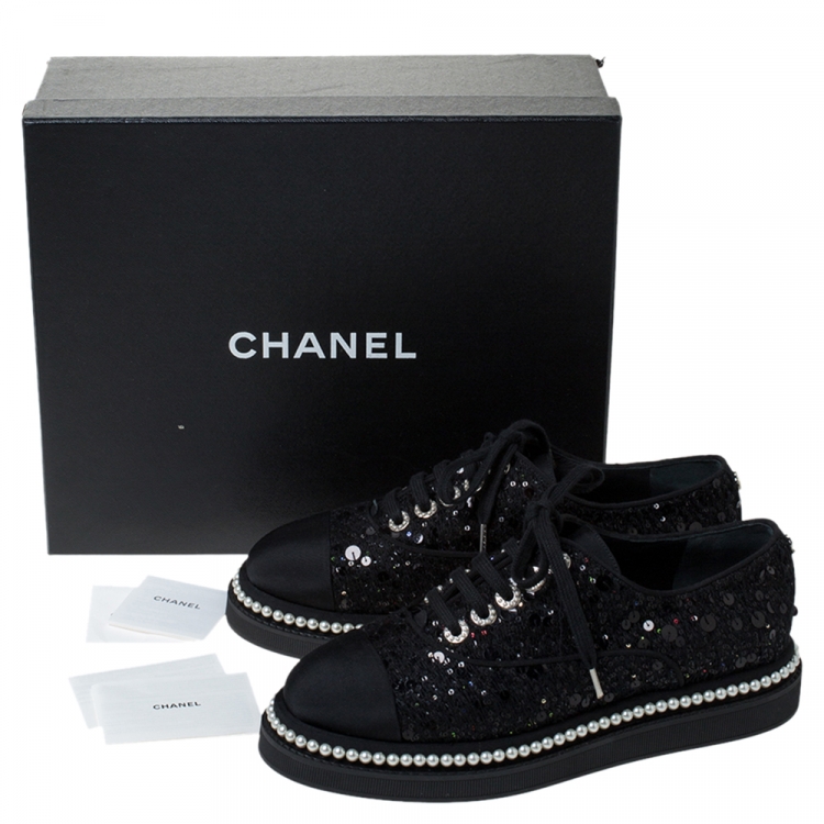 chanel pearl sneakers