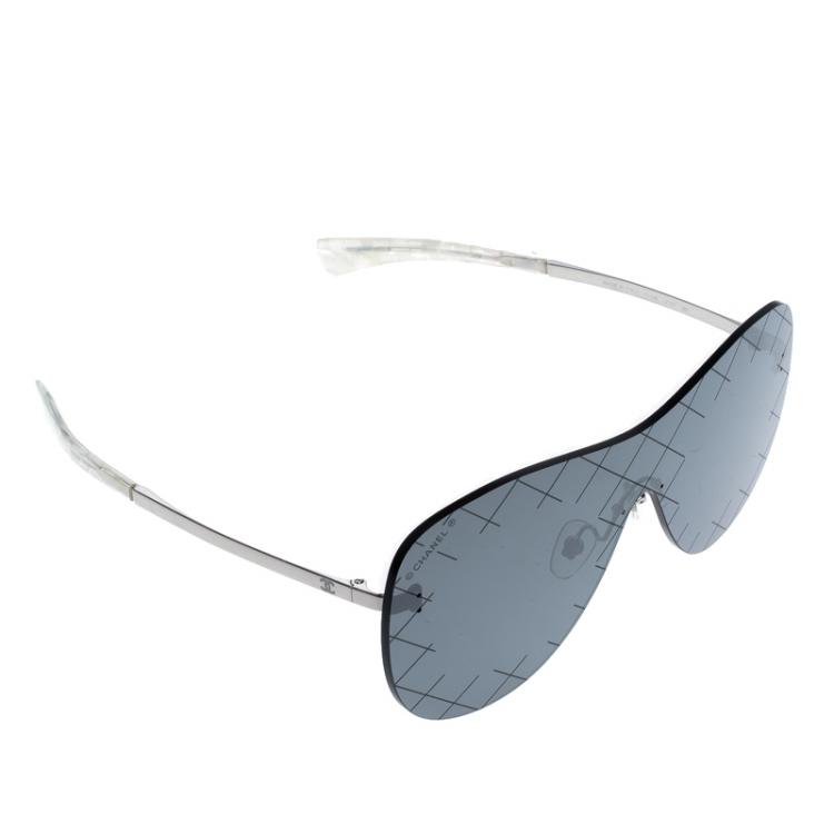 Aviator sunglasses Chanel Black in Metal  10603026