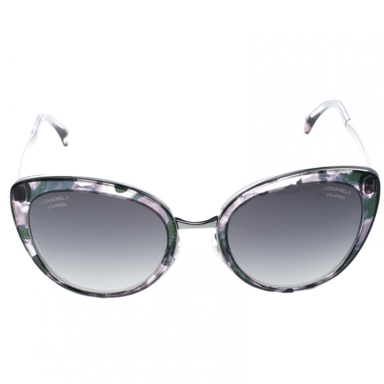Chanel Camouflage/Black 4208 Cat Eye Sunglasses Chanel | TLC