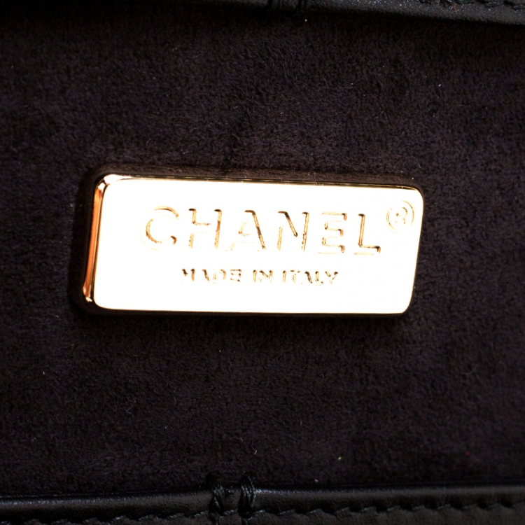 مملوكة مسبقًا  حافظة سفر شانيل CC مجوهرات قطيفة سوداء