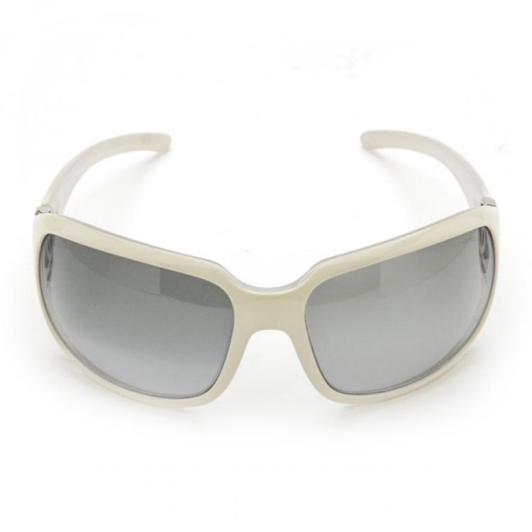 CHANEL, Accessories, Chanel 425 Shield Cc Y2k Sunglasses Purple Clear Hue